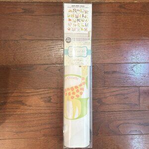 Wall Pops Alphabet Zoo Nursery Wall Art Kit 26 Pieces 2 Sheets 17.25" x 39" USA